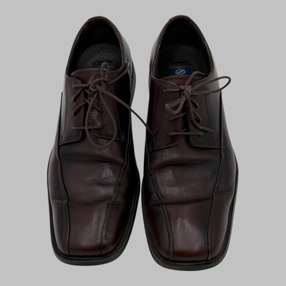 Stafford Other - Stafford Essentials Nash Mens 8.5 M Brown Leather Square Toe Derby Dress Shoes